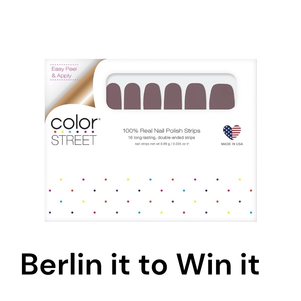 3 FOR $35: COLOR STREET Nail Strips -  - Berlin it to Win it